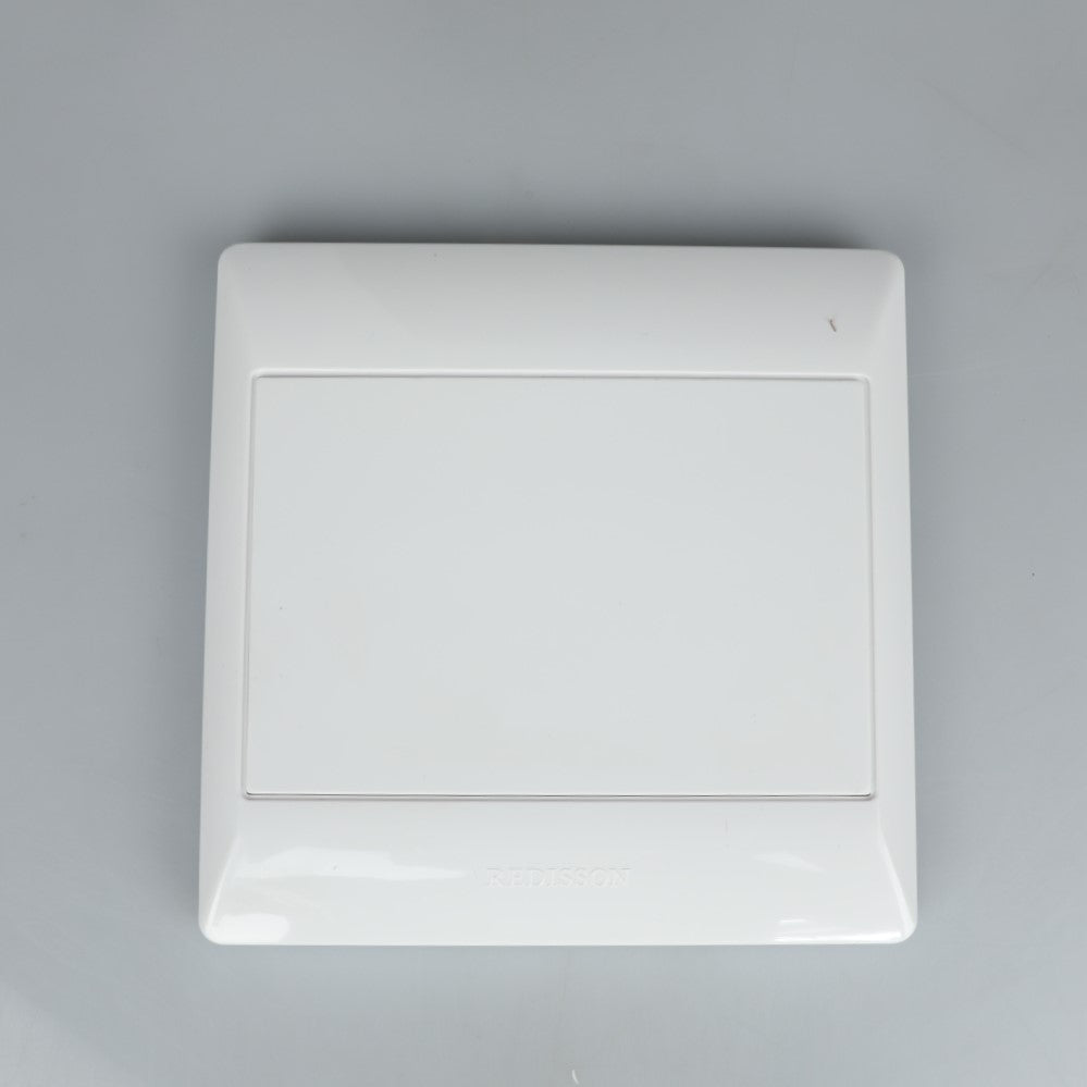 REDISSON 4x4 Blank Outlet Cover Plate (A100) White Gloss Finish