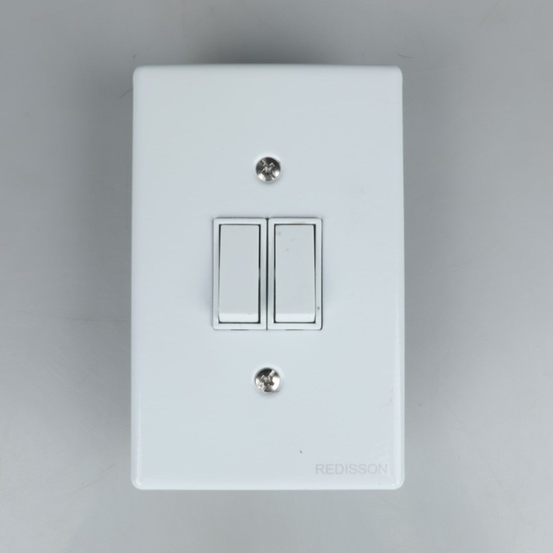 REDISSON A-M02(S) Stylish Simplicity Light Switch Plate Safe, Long Life, and Gloss Finish 2 Lever Wall Switch for Elegant Spaces A-M02(S)