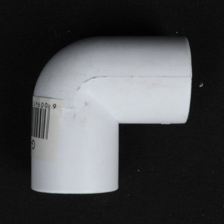 25mm PVC 90° Elbow Connector Solid 2-Way Pipe Fitting (G-11) for Electrical & DIY Applications