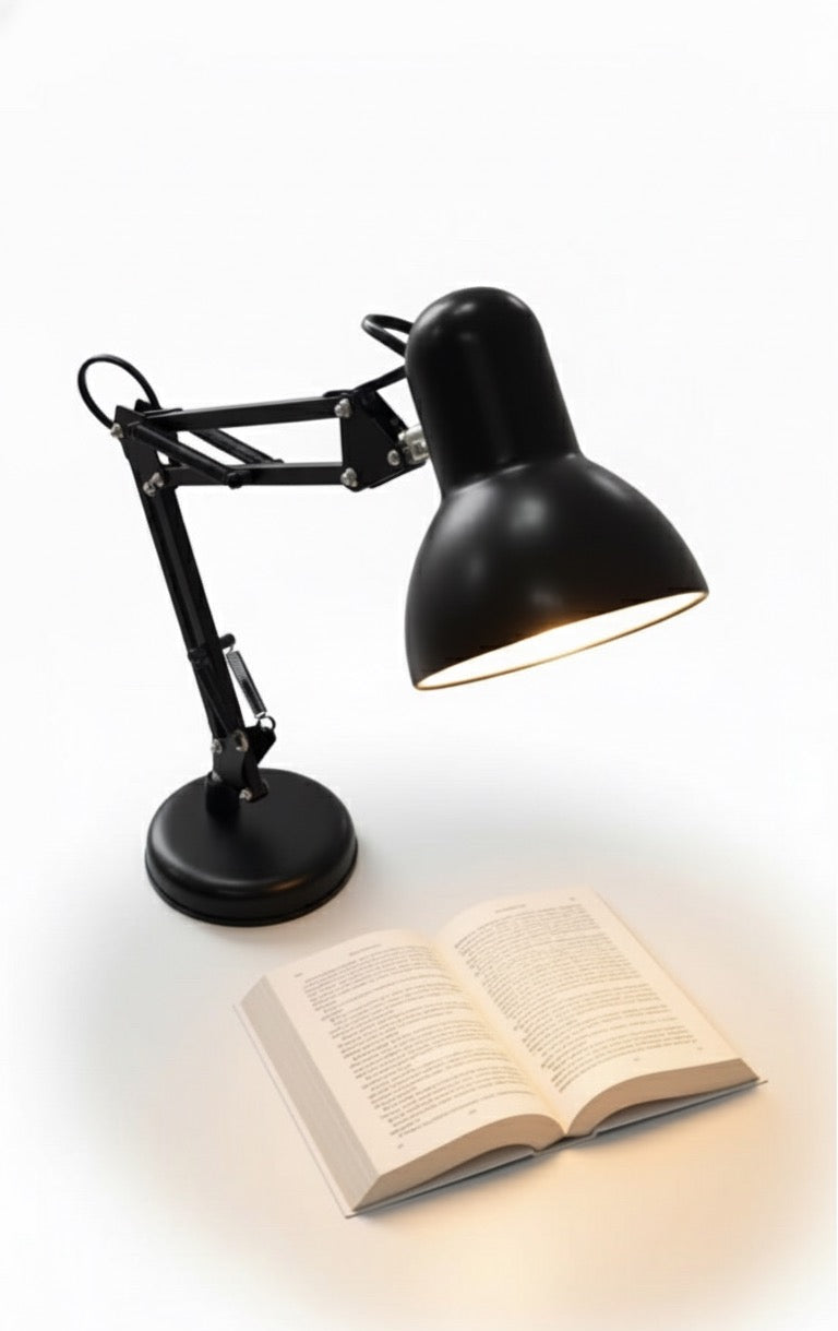 Swing Arm Black Desk Lamp 811 BK Adjustable Architect Desk Lamp