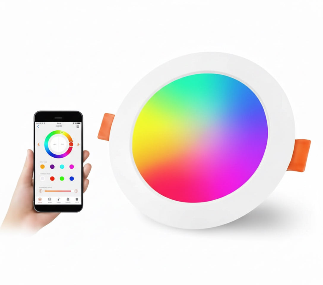 10W Smart LED Panel Light RGB + CCT Dimmable Ceiling Light (App Control)