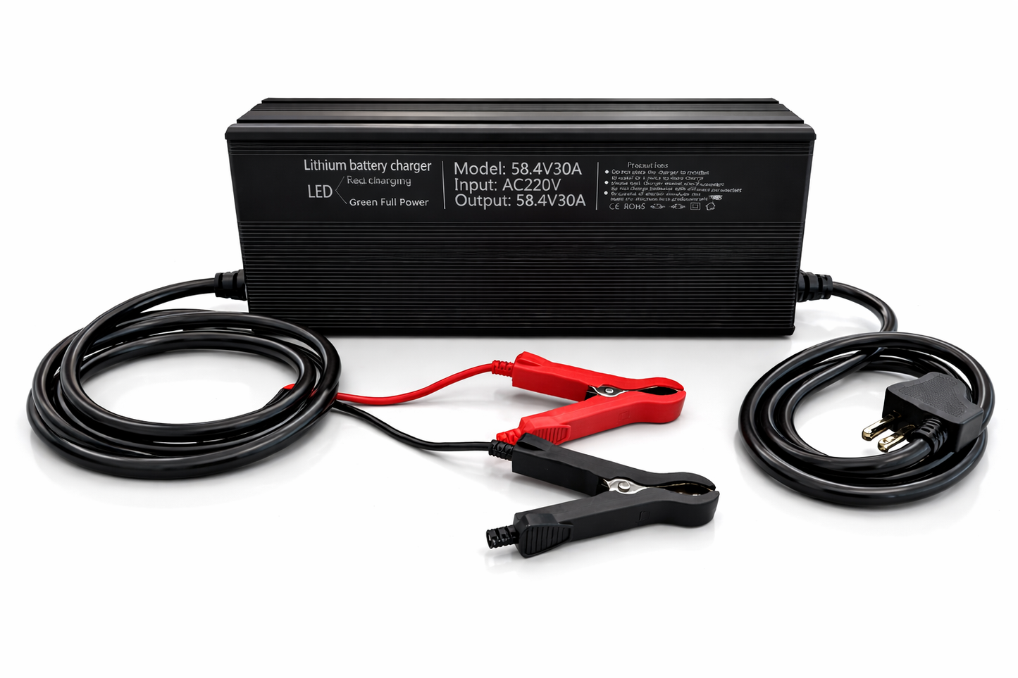 58.4V 30A Lithium Battery Charger High-Speed Smart Charger (AC 220V)