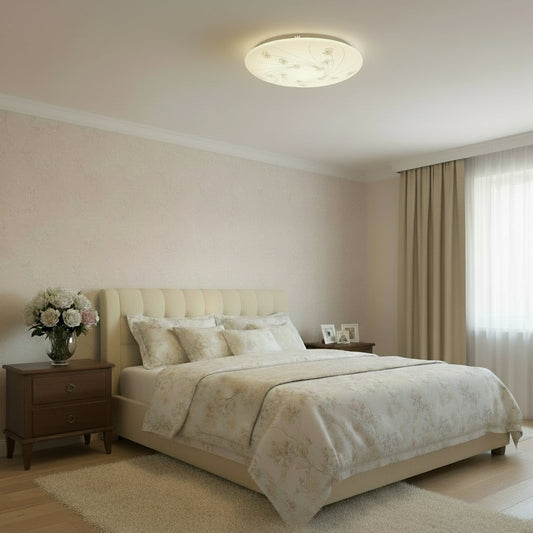 24W LED Apple Ceiling Light Modern Round Flush Mount | Cool White