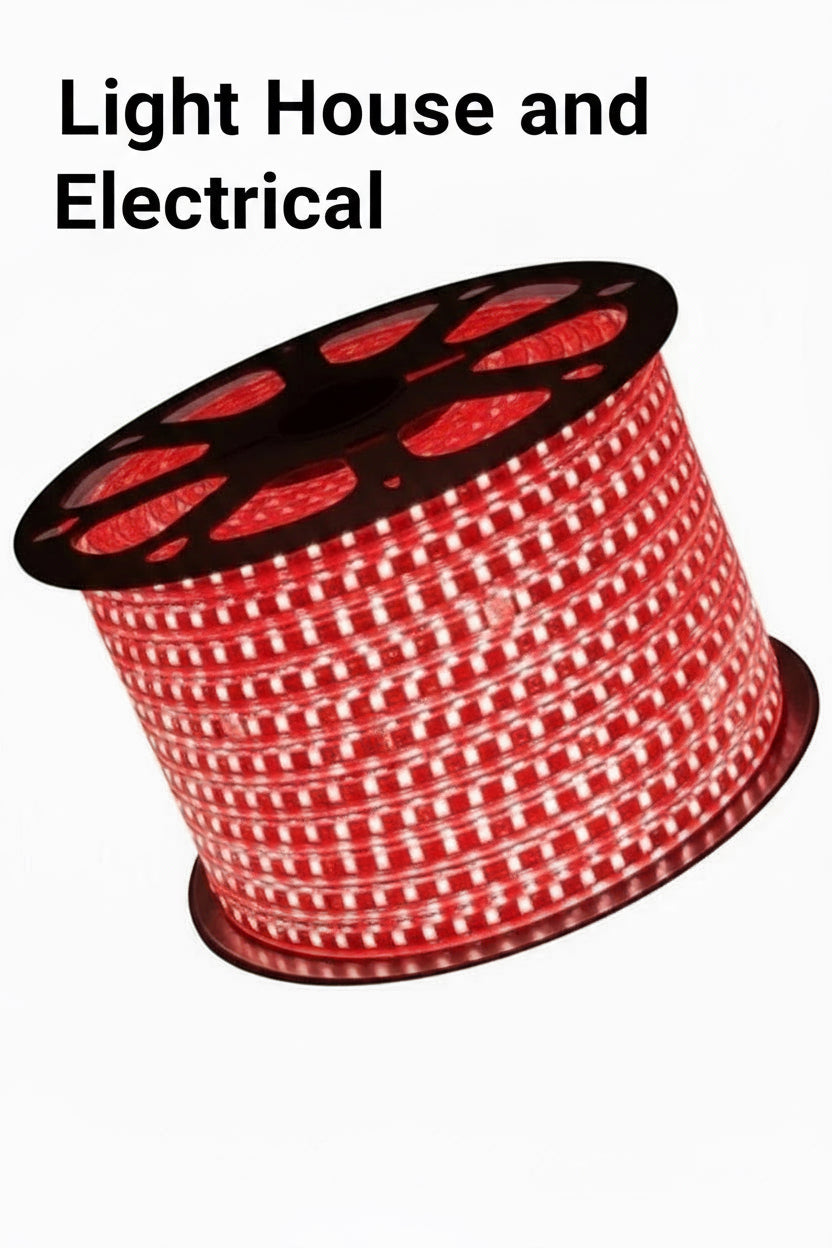 100M 220V Red LED Strip Light Waterproof Rope Light