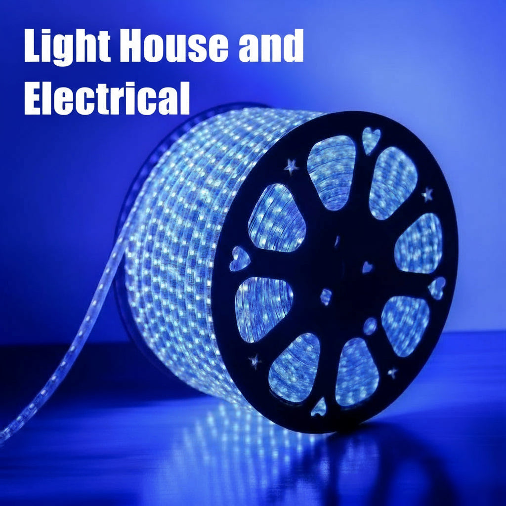 100M 220V Blue LED Strip Light Waterproof Rope Light