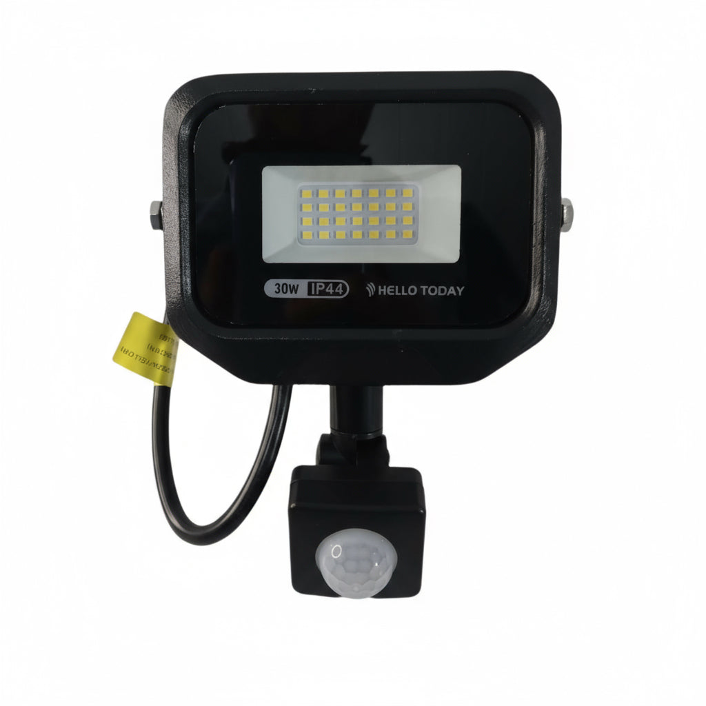 30W LED Floodlight with Motion Sensor Cool White (6500K) IP44 Outdoor Security Light C3