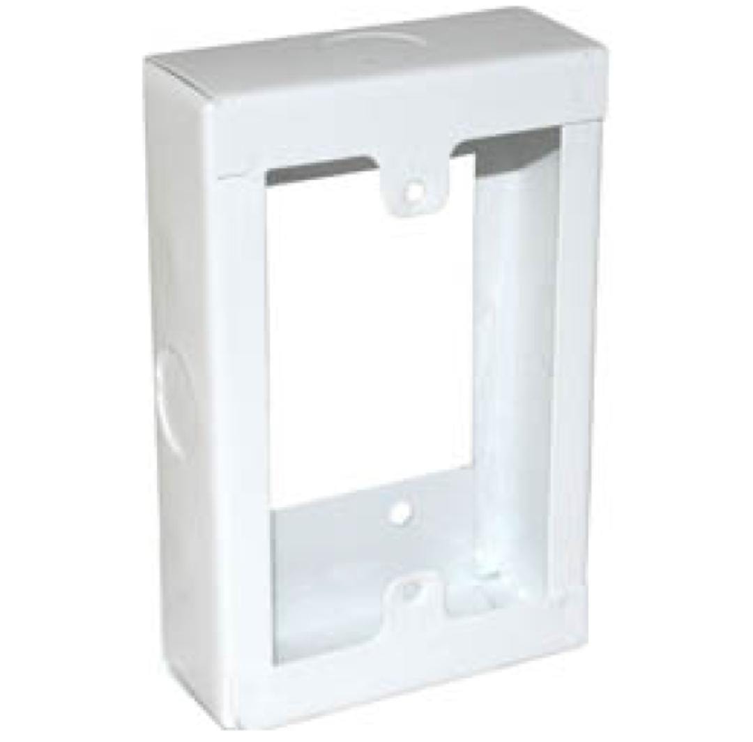 4x2 Open Back Steel Surface Box Electrical Mounting Frame (4X2 Surface)