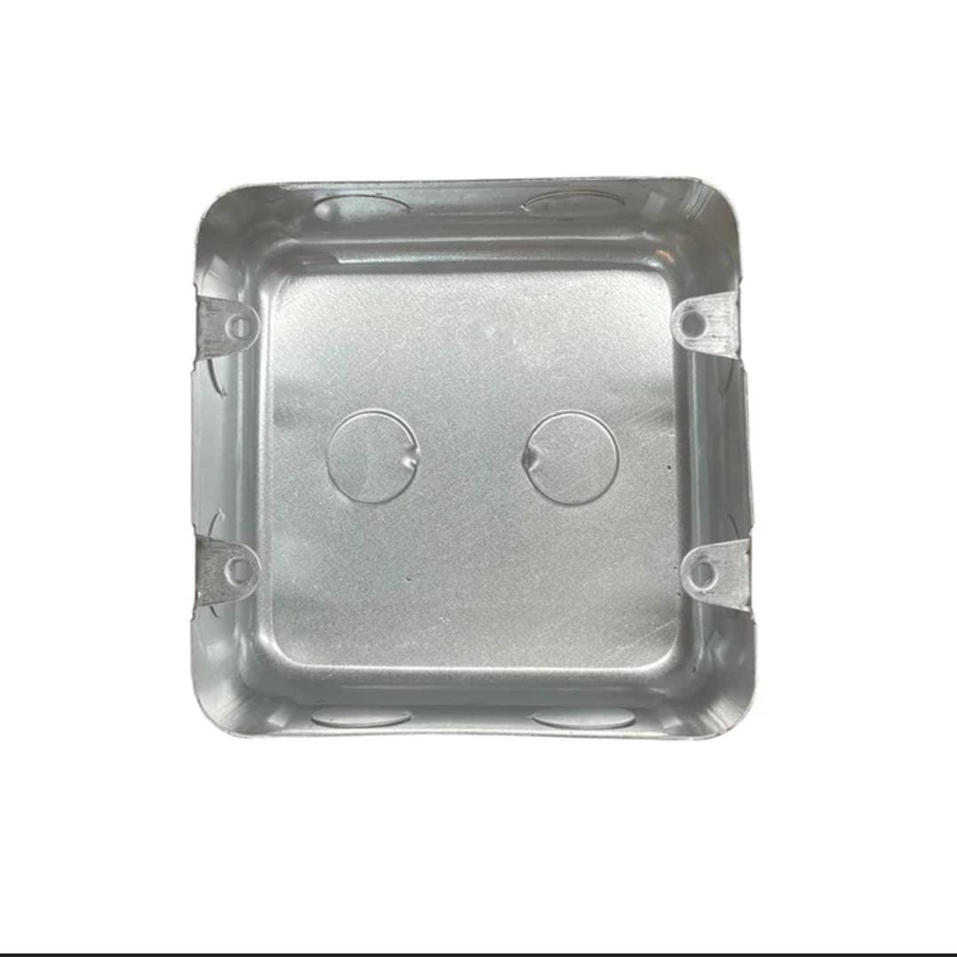 4x4 Galvanized Steel Wall Box Flush Mount Electrical Box (4x4W)
