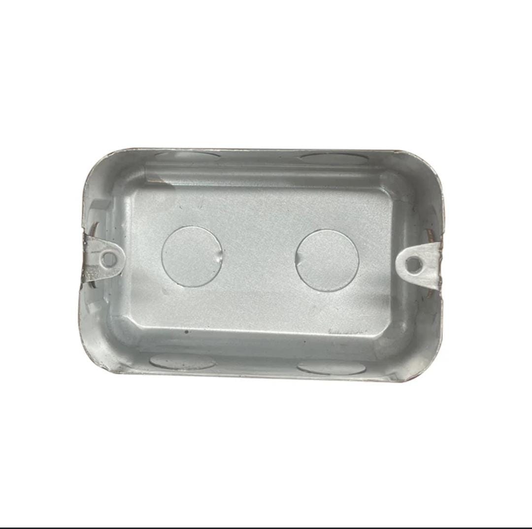 4x2 Galvanized Steel Wall Box Flush Mount Electrical Box (4X2 W)