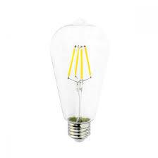 4w clear led filament cool white 6000k bulb E27 clear tmpst