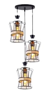 Fashionable Wire Pendant Ceiling Light 3 Light (1797/3)