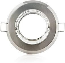 Round Swivelling Downlight Brushed Silver Spotlight (B1195/SN)
