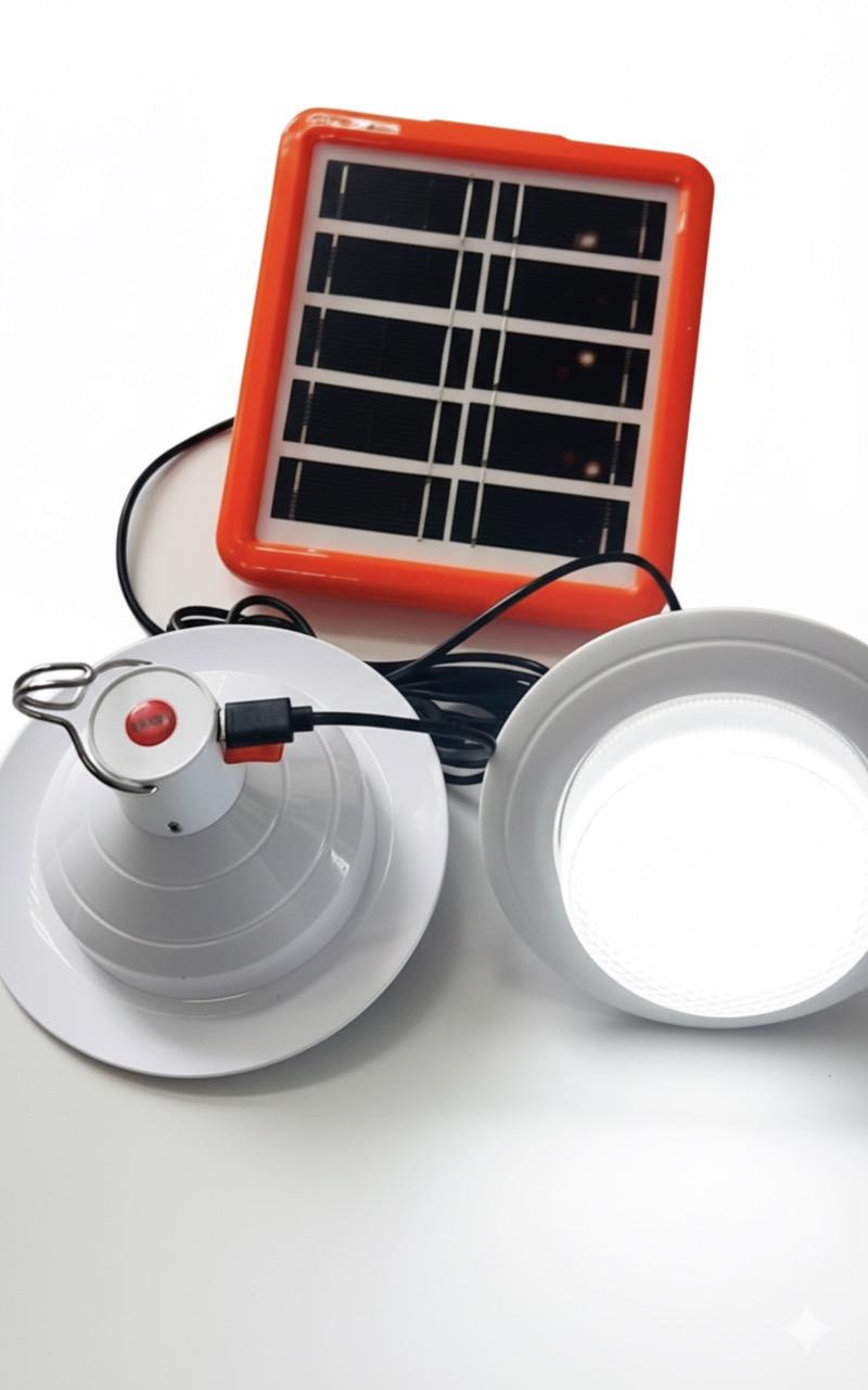 30W Solar Emergency LED Bulb Kit with Dual Lights