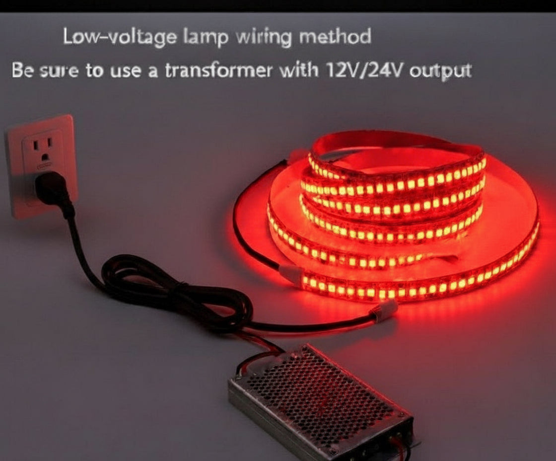 12V SMD 2835 Red LED Strip Light 120 LEDs/m 10W High Brightness