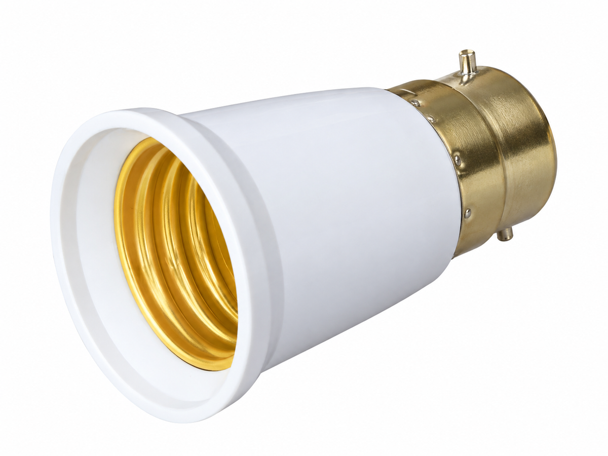 E27 to B22 bulb lamp holder -white