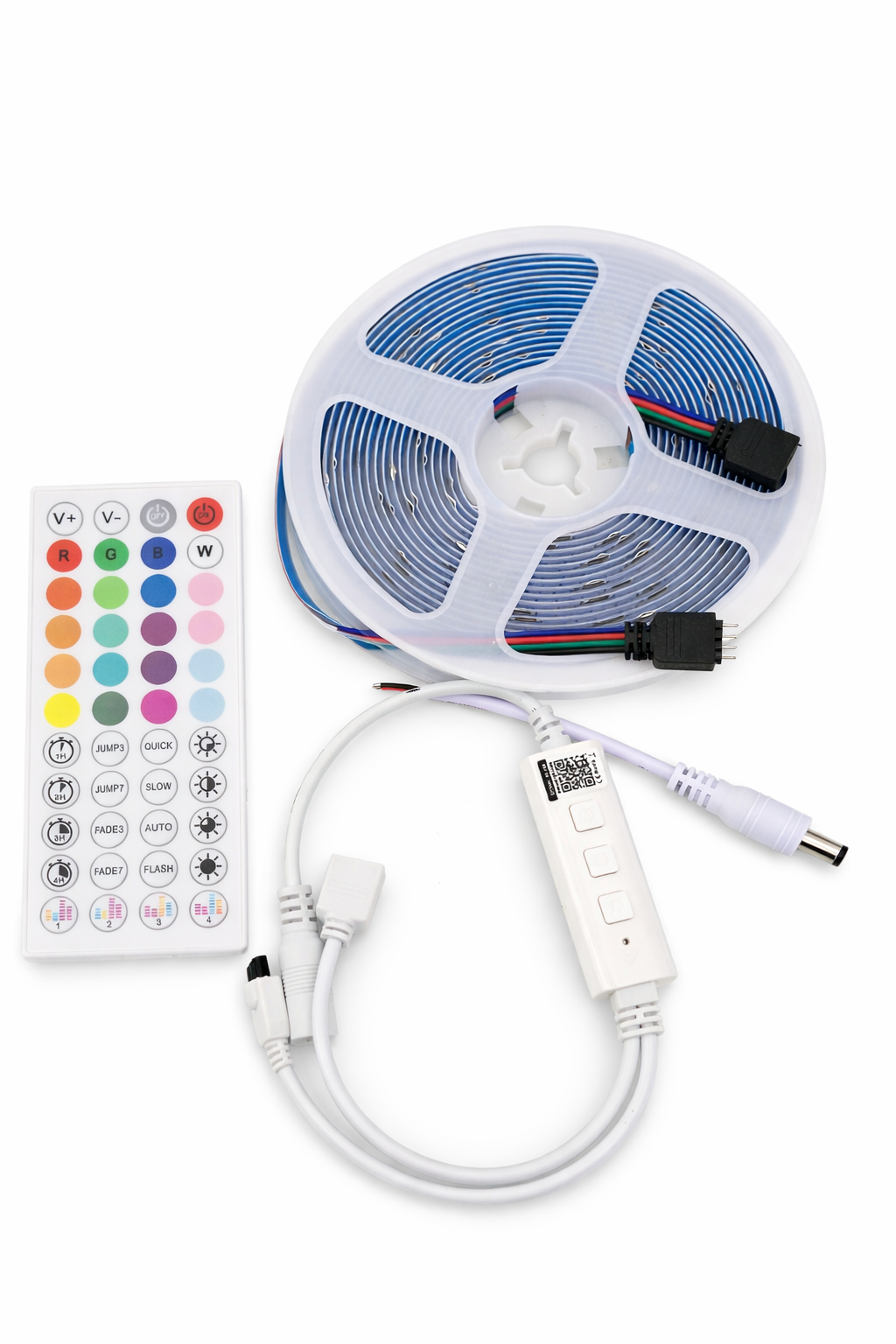 RGB LED Strip Light Kit with Remote Control 5M Colour Changing LED Lights