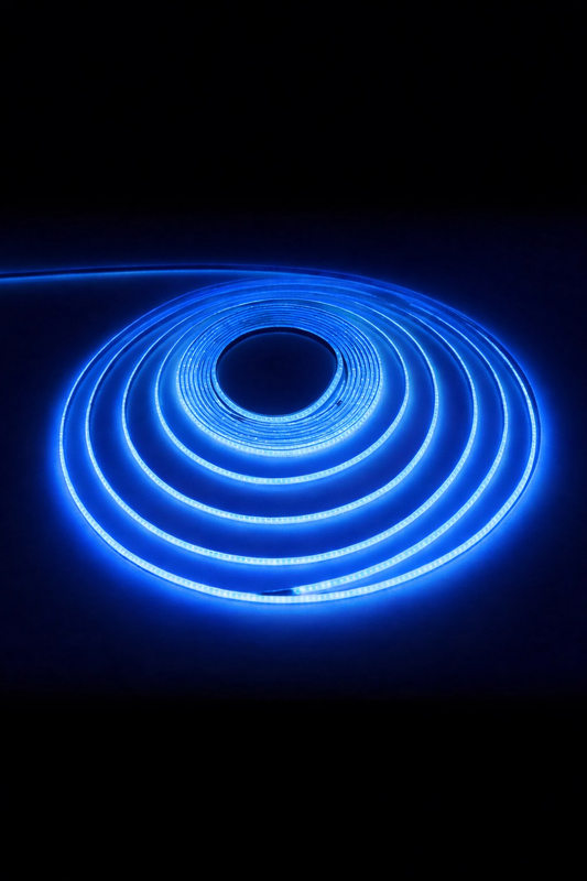 12V COB Blue LED Soft Light Strip 8mm (5m Roll)