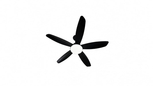 Modern 5-Blade LED Ceiling fan -Black