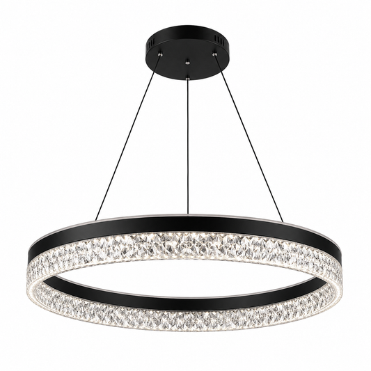 Modern black Iron, Acrylic, and Glass Crystal Chandelier (3 color).D9002/500