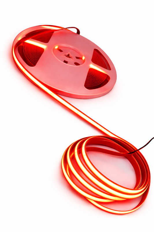 12V COB Red LED Soft Light Strip 8mm (5m Roll)