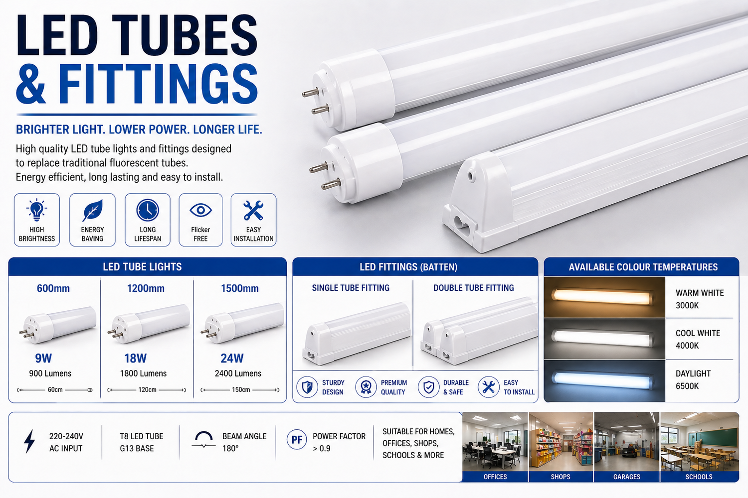LED Tube & Fitting