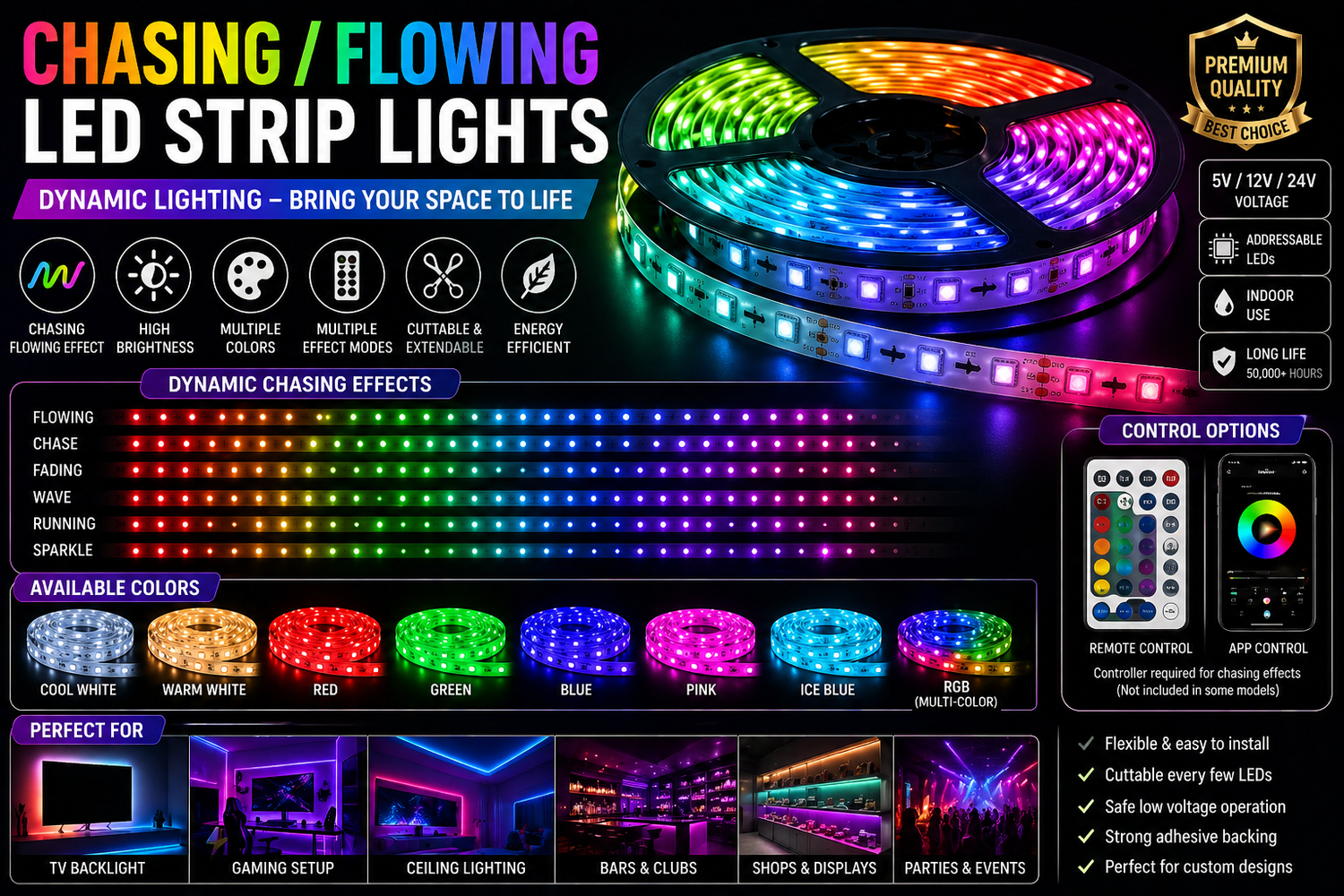 Chasing LED Strip Light
