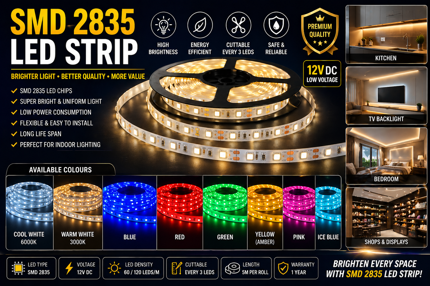 SMD 2835 LED Strip Light