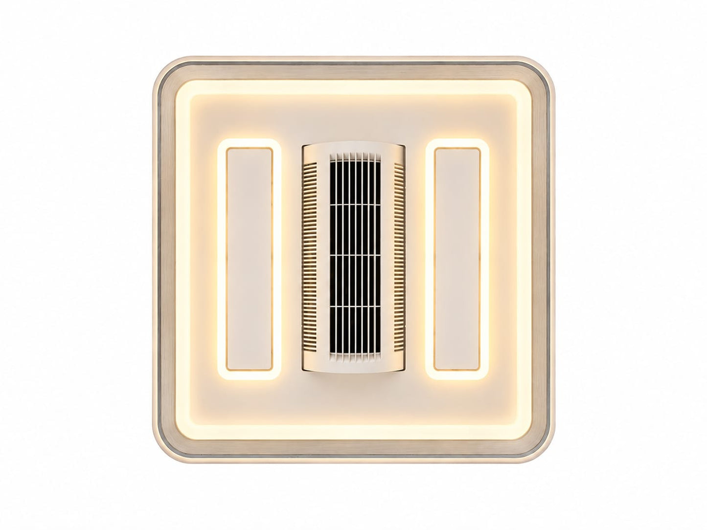 LED and Fan Modern Square light , Bedroom Study Living Room Fashion Decoration 3 Color Changing Ceiling Light(warm white ,cool white and day light) HTY-DX072