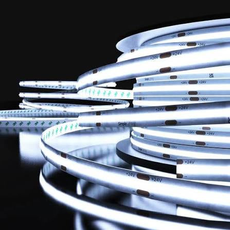 1M-8mm 220v LED COB STRIP LIGHT IP20 20W/M /1M ROLL (no transformer required )Color- Warm White-Cool White-Day Light-Blue