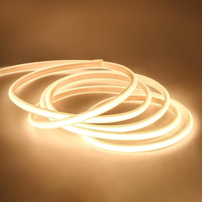 100M 8mm 220V LED COB Strip Light IP65 Waterproof  20W/M (No Transformer Required)