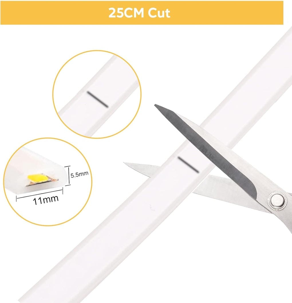 100M 8mm 220V LED COB Strip Light IP65 Waterproof  20W/M (No Transformer Required)