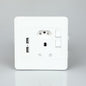 16A Double Wall Socket with 2 USB Slots (4x4) AUS D02 Type
