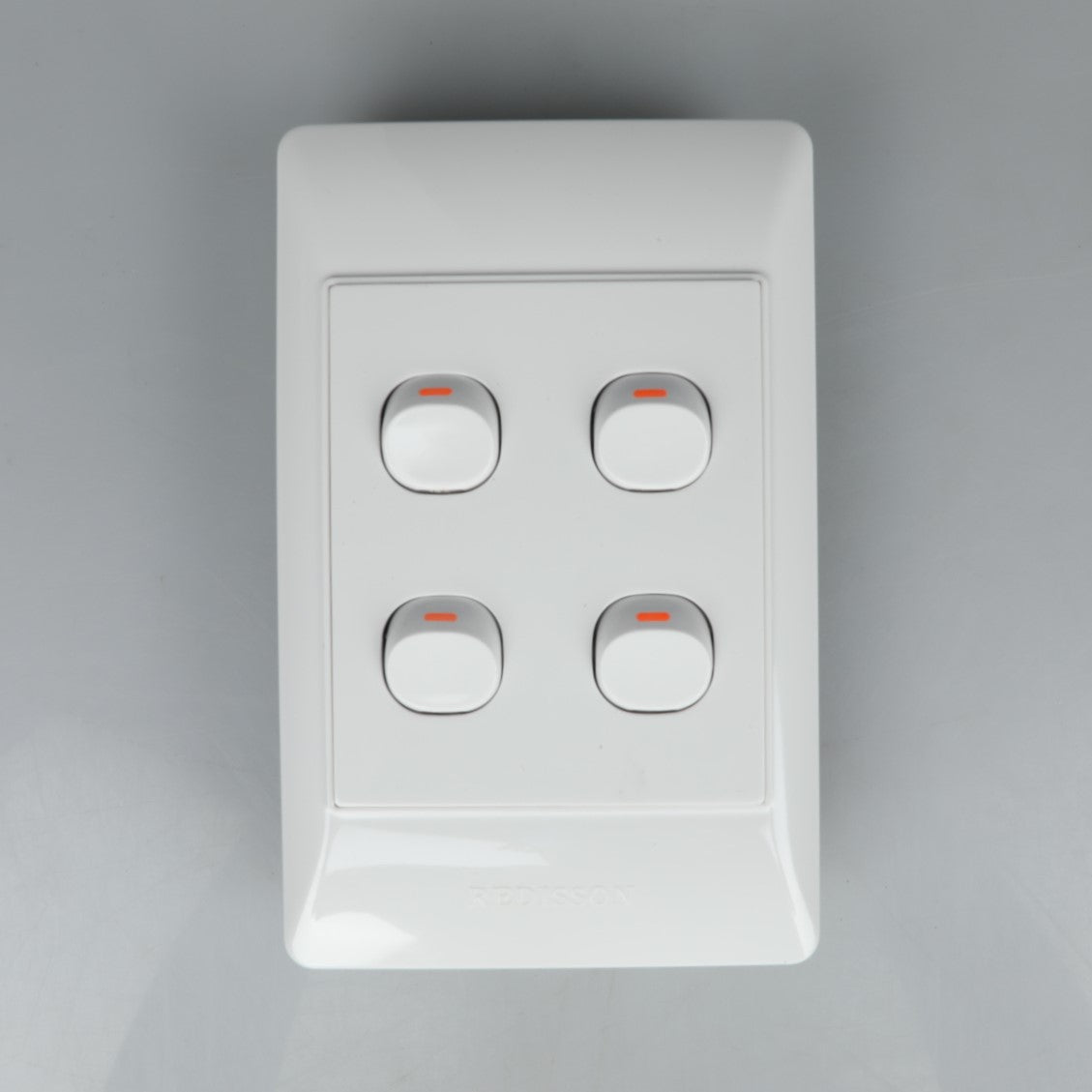 REDISSON Paddle Light Switch  White, Safe & Long-Lasting Four Channel Control (A104)
