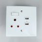 REDISSON BA-MS02(S) USB Switched Socket 16A  Dual USB Wall Outlet 4x4 White