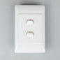 REDISSON A102 Paddle Light Dual Switch  White 2-Lever Wall Switch