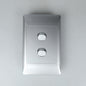 REDISSON A102(SIL) Stylish Silver 2-Lever Light Switch Plate