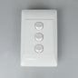 Redisson 4x2 3 Lever Light Switch White A103