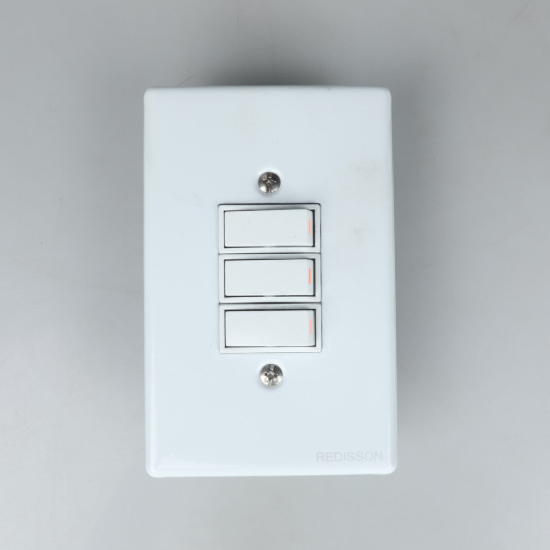 Redisson A‑M03(S) 3 Lever Wall Switch