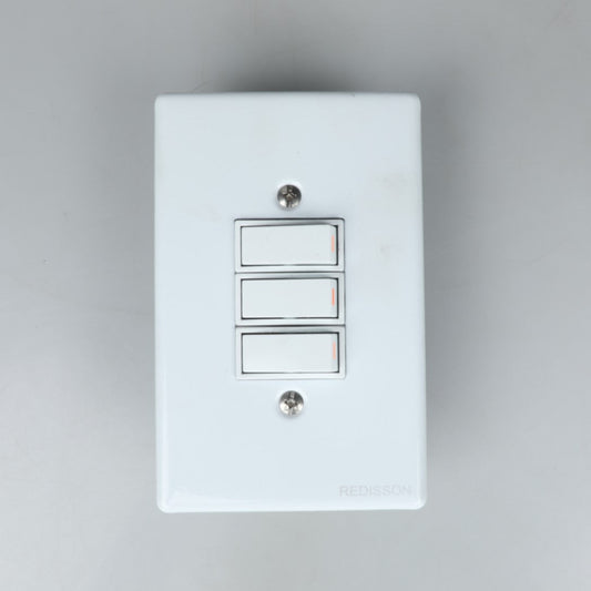 Redisson A‑M03(S) 3 Lever Wall Switch