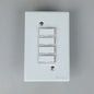 REDISSON Stylish Simplicity 4 Lever Wall Switch  White Gloss (A-M04(S))