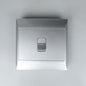 REDISSON 4x4 Single Switch Outlet Cover  Silver Grey Gloss Finish (M-07 SIL)