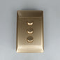 REDISSON Stylish Gold 3-Lever Wall Light Switch  A103(G)