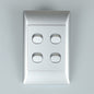 REDISSON   Light Switch  SILVER, Safe and Long-lasting Four Channel Control A104(SIL)