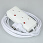 REDISSON M-02 3M Outlet Extender  2 Socket Extension Cord (16A, White, Heavy Duty)