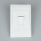 REDISSON 30A Isolator Switch  2 Pole Heavy-Duty Outlet (4x2) with Indicator, White Gloss Finish (M-H7)