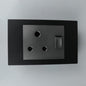 Redisson 16A Single Switched Wall Socket  4x4 (Silver Grey Finish)