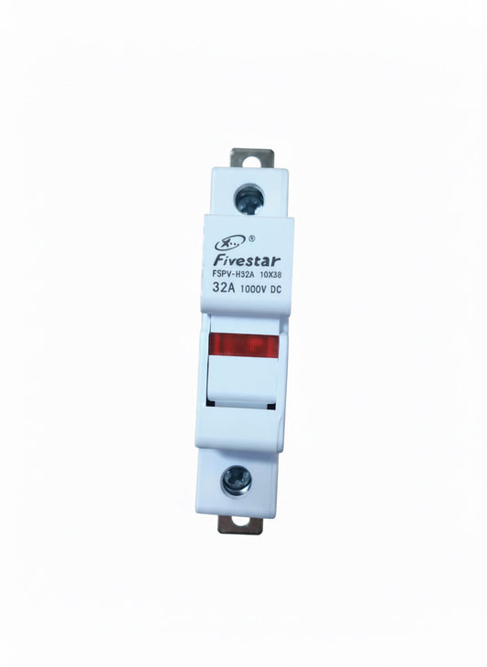 32A 1 Pole PV Fuse Holder 1000V DC  Solar Fuse Base