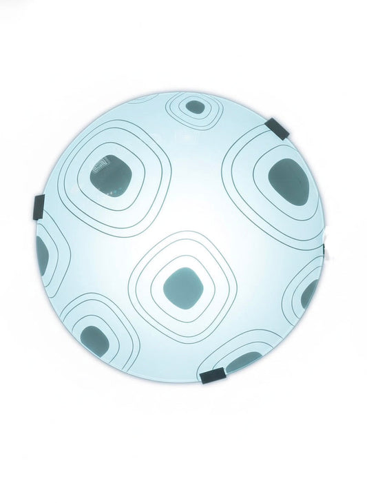Frosted Glass Ceiling Light Fitting  Decorative Round Flush Mount