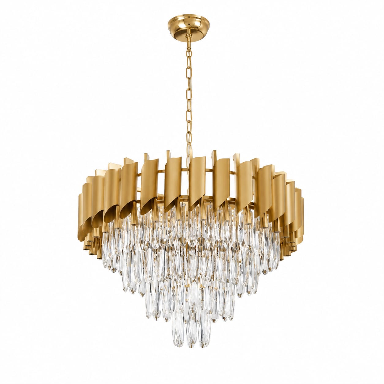 Luxury Crystal Chandelier  Gold Finish (BQ-CD465)