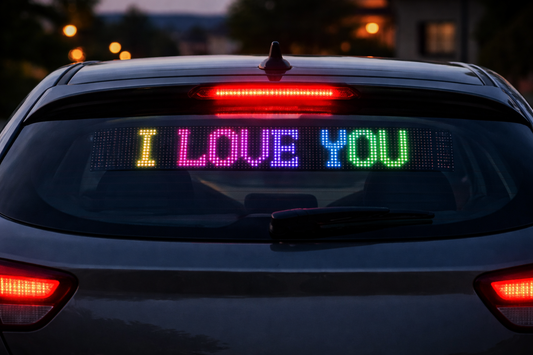 RGB LED Flexible Screen  App & Remote Controlled USB Display  16x64 LED ( 92x374MM)
